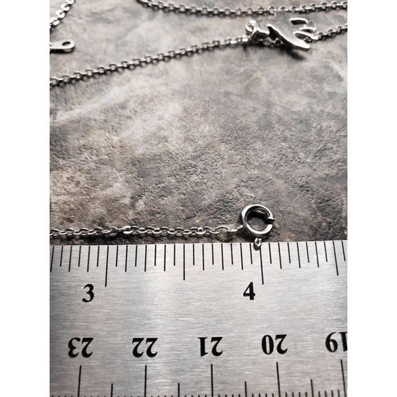 Silver-tone Cowboy Hat Necklace and Earrings Set - 16" inches - Picture 5 of 5